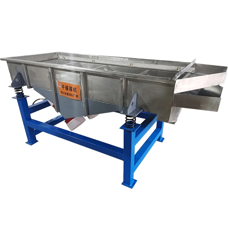 Qianzhen China Stainless Steel Automatic Powder Sifting Machine Linear Vibrating Screen Sieve