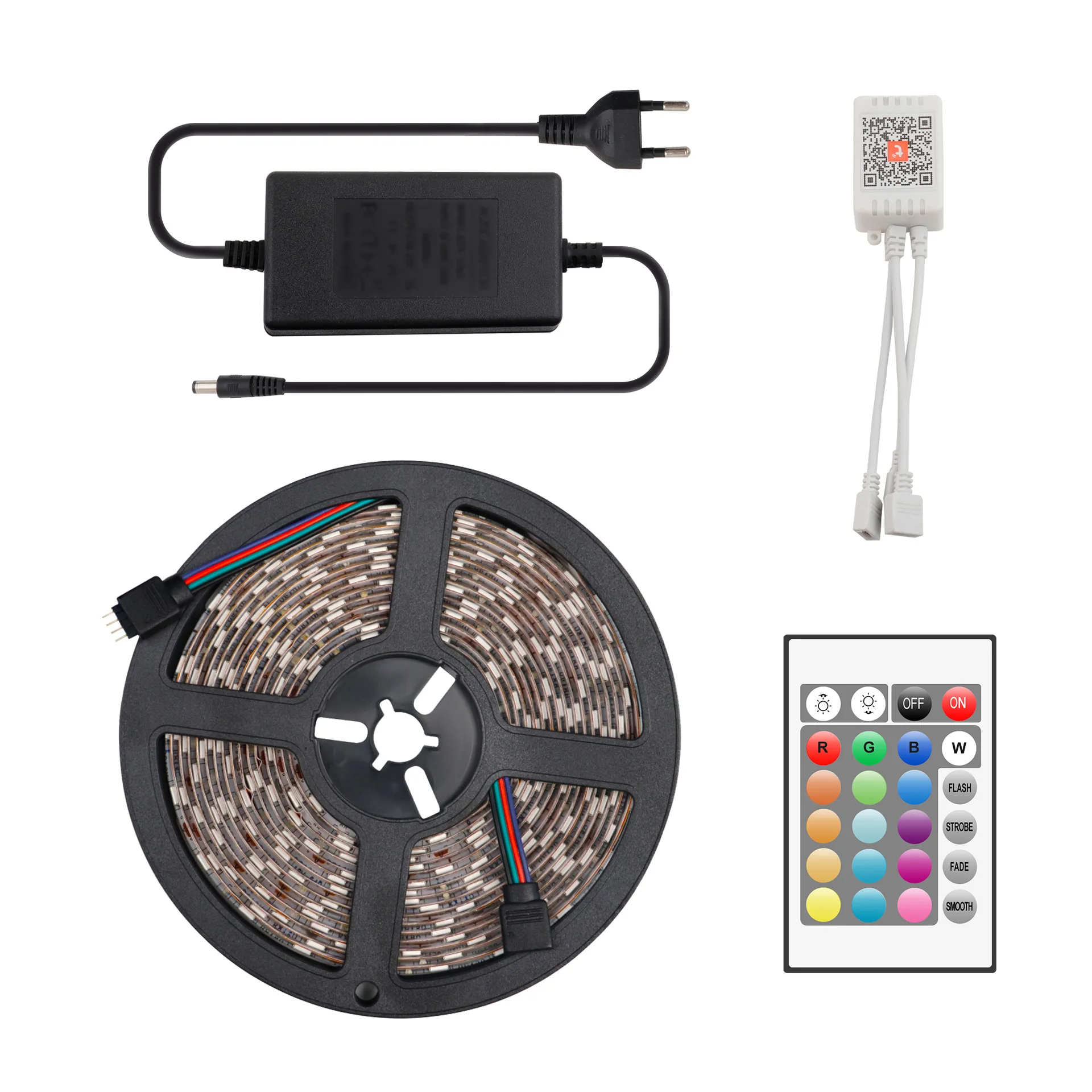 12V Flexible RGB Smart LED Strip Kit Music Sync App Remote Control USB Bedroom TV PC Backlight Ambient SMD 5050 Led Strip Light