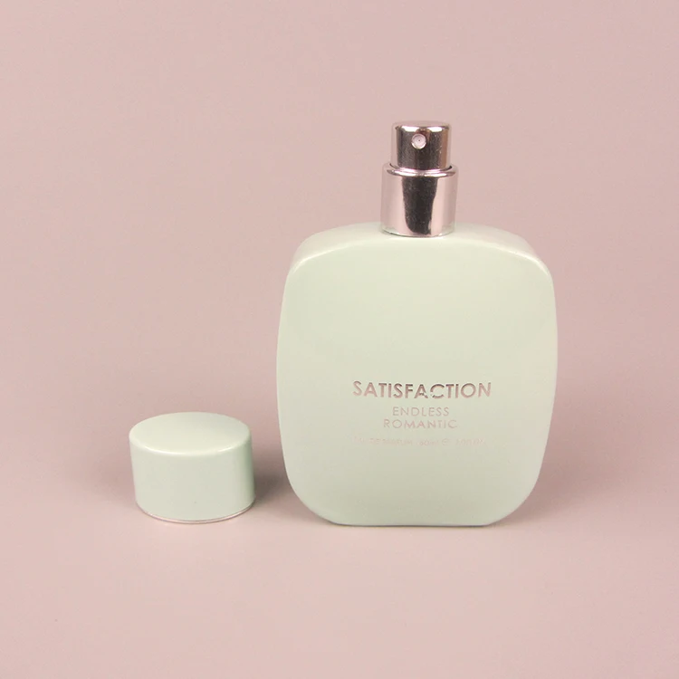 50 мл Белая Косметическая упаковка квадратная пустая стеклянная бутылка для духов