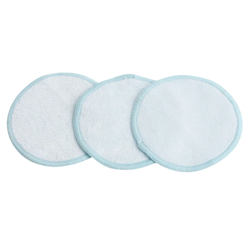 wholesale 12 pcs Organic Bamboo Cotton Eco Friendly OEM Reusable Bamboo Cotton pads Washable Facial Make Up Remover Makeup Clean