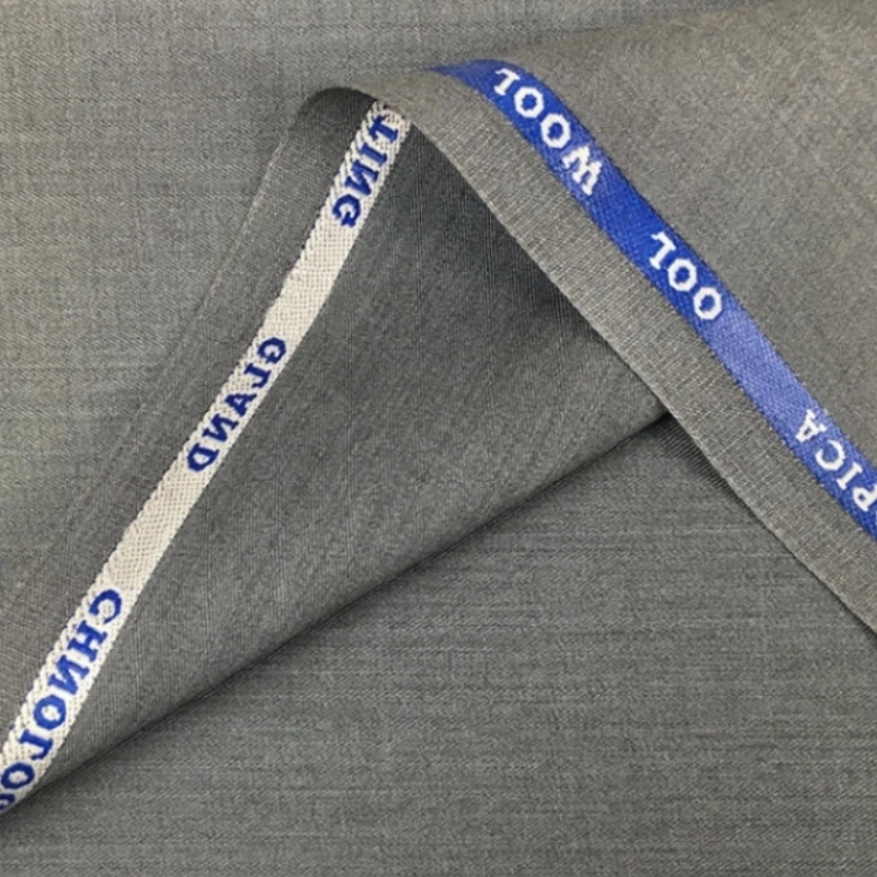 Factory customized anti-wrinkled polyester viscose woven fabric english selvage tr fabric for women men