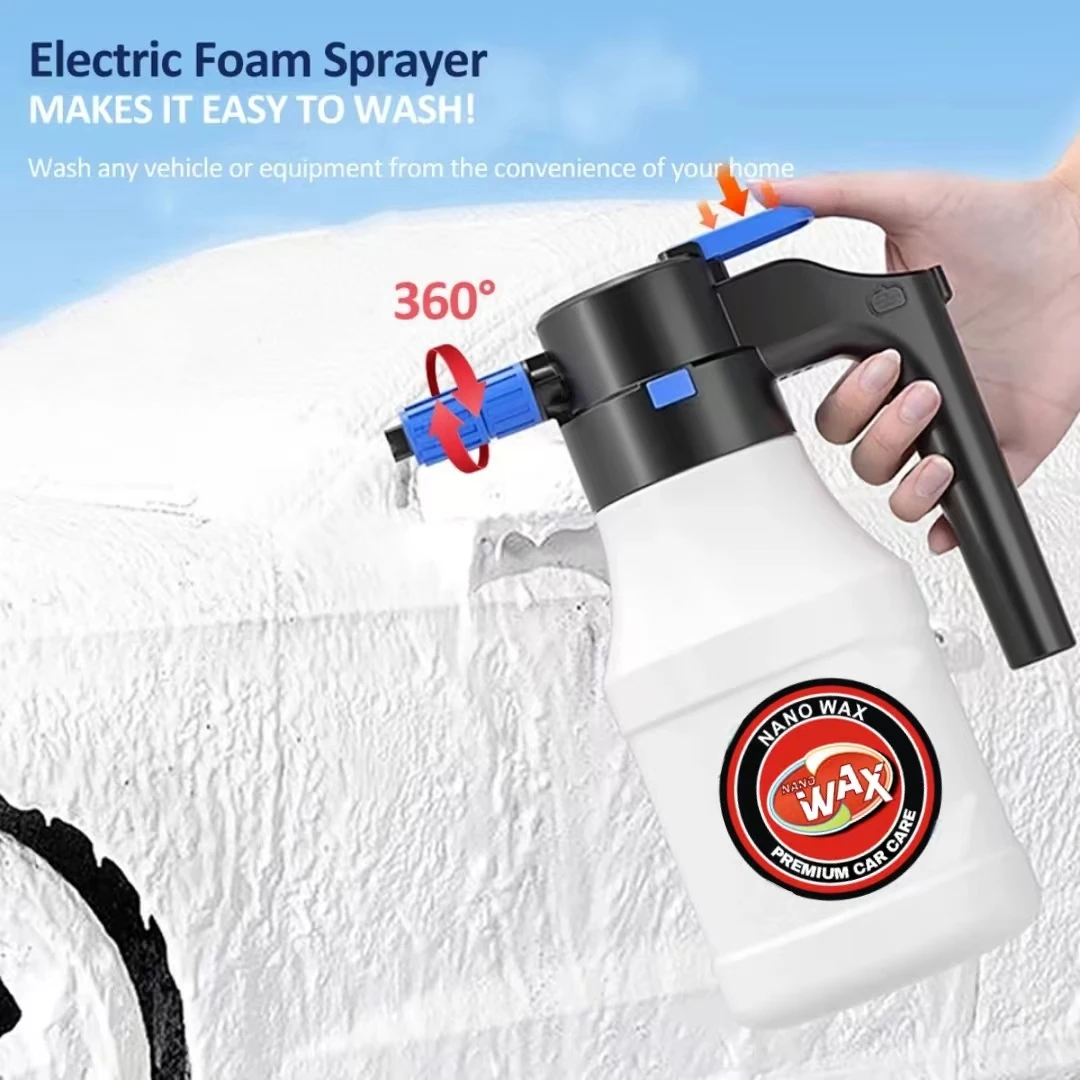 Nano wax Car wash foam gun, car wash soap sprayer, double filter