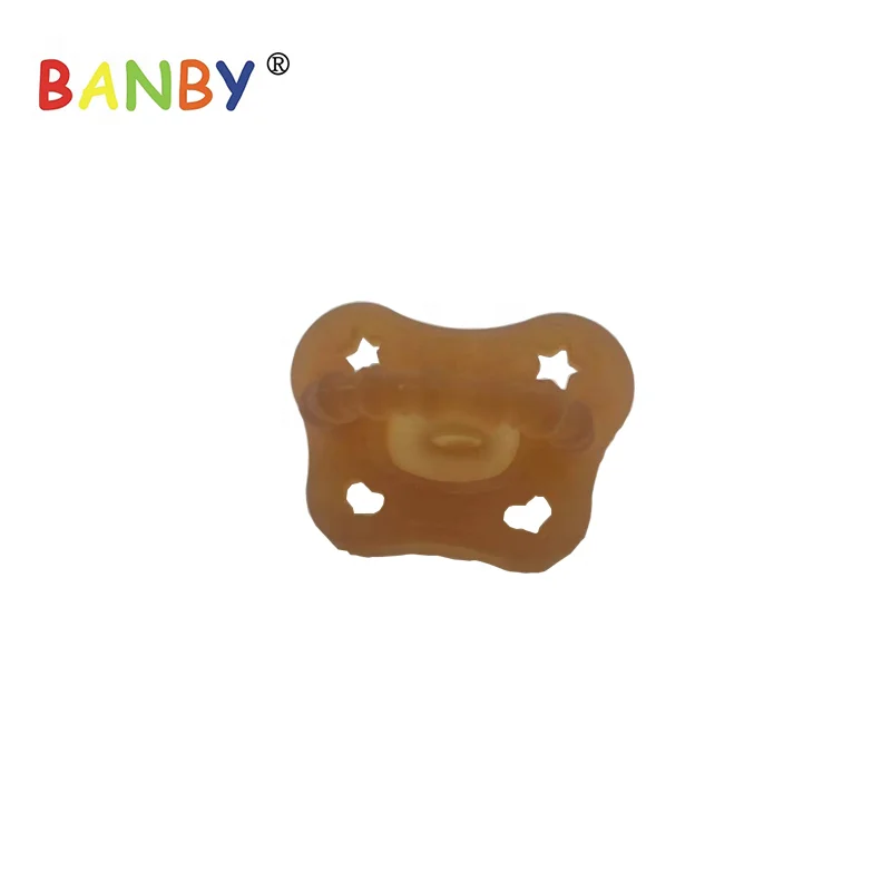 Bibs BPA Free Natural RUbber Baby Pacifier Round 1 for 0-6 Months