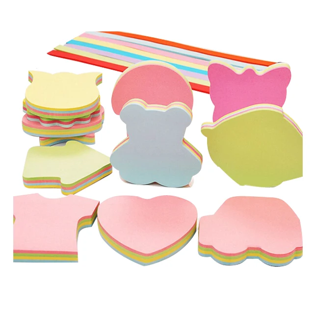 Hot sale colored sticker paper high quality adhesive sticker paper note sticky notes