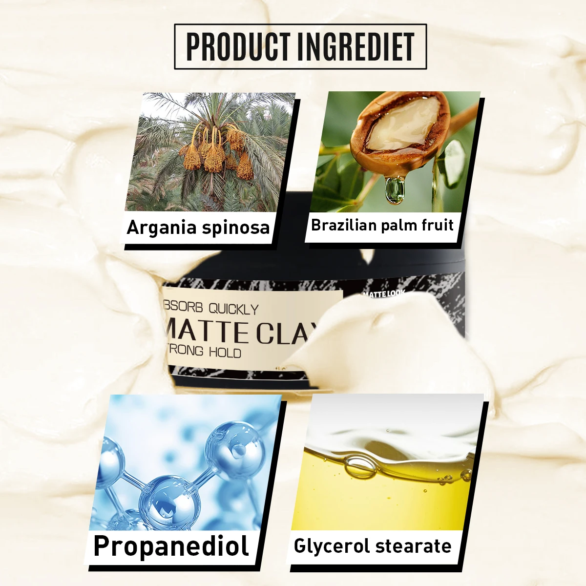 Customization Defines Shape Hair Men Styling Paste Matte Look Hair Clay Mud