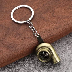 Creative Gift Car Interior Accessories Car Metal Keychain Turbo Gear Hub Pendant Brake Disc Shock Absorber Key Ring