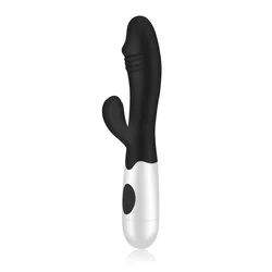 10 Speeds Silicone Dual Fake Dildo Vibrators Vibration Massager Battery G-spot Stimulator Stimulating Vibrator Sex Products