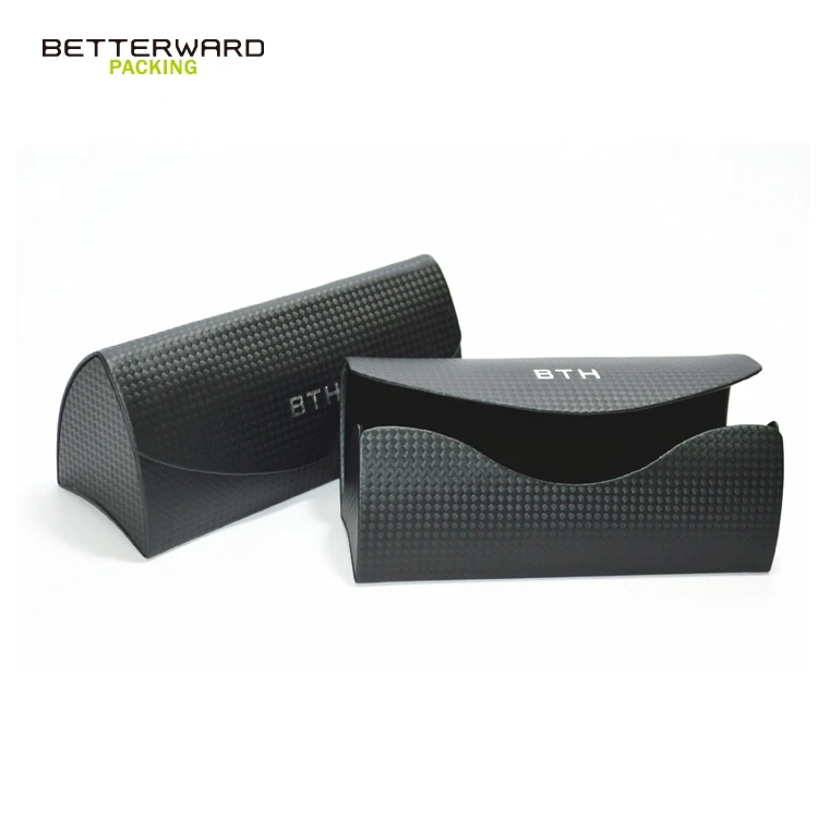 PU leather hard sunglasses case Eyewear Custom Logo Glasses case packaging
