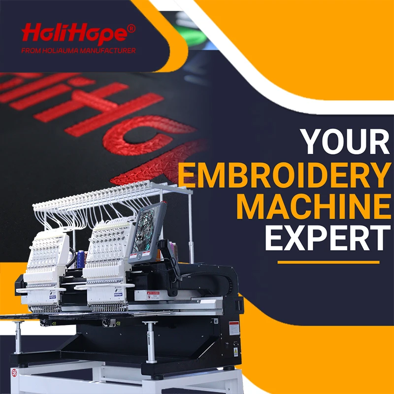 10 YEAR WARRANTY HOLIAUMA HOLIHOPE No second hand 100% newest industrial  computerized embroidery machine quality like barudan