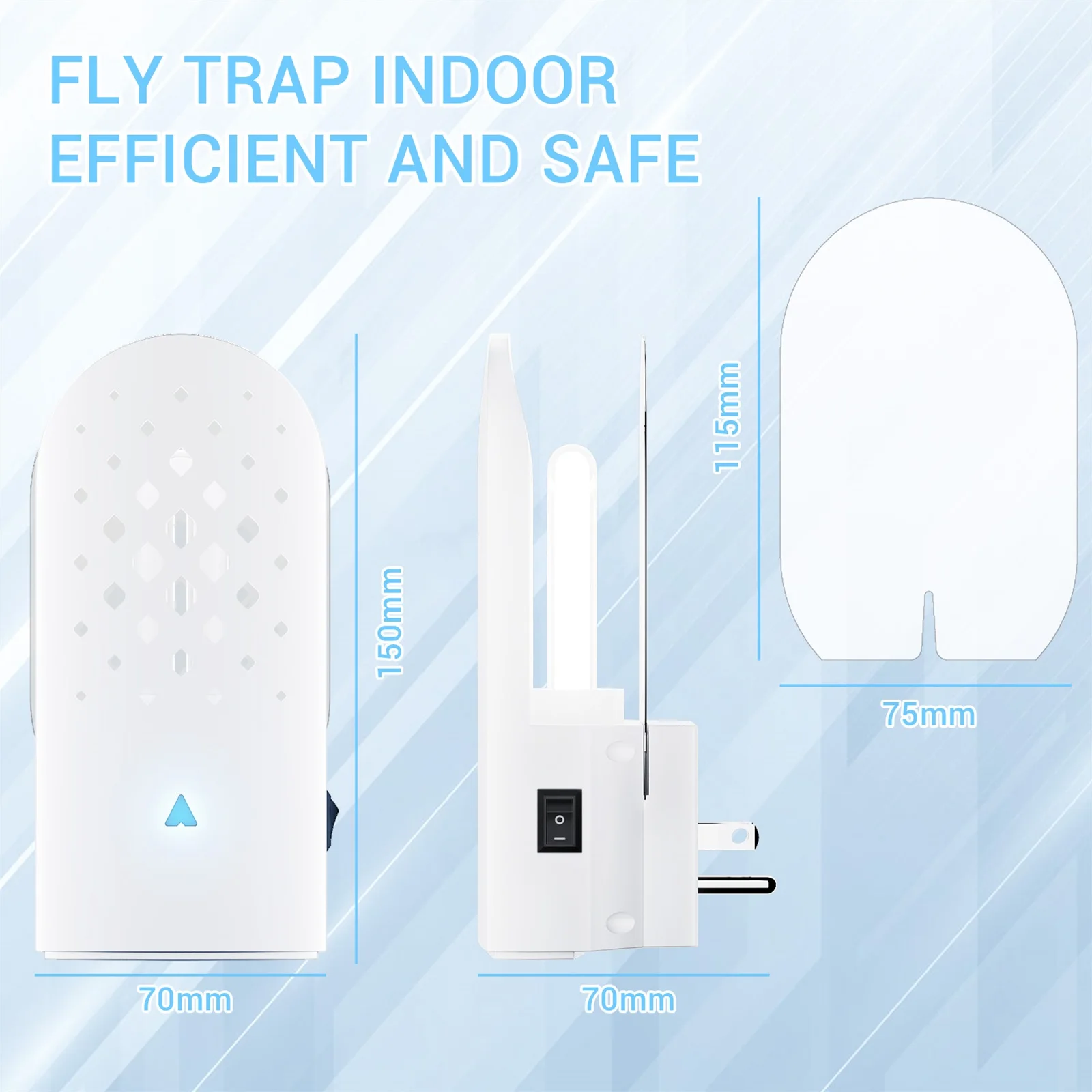 Plug-In Fly Bug ZapperTrap Anti Moustique Light Insect Killer Mosquito Device Insect Catcher Fly Sticky Trap