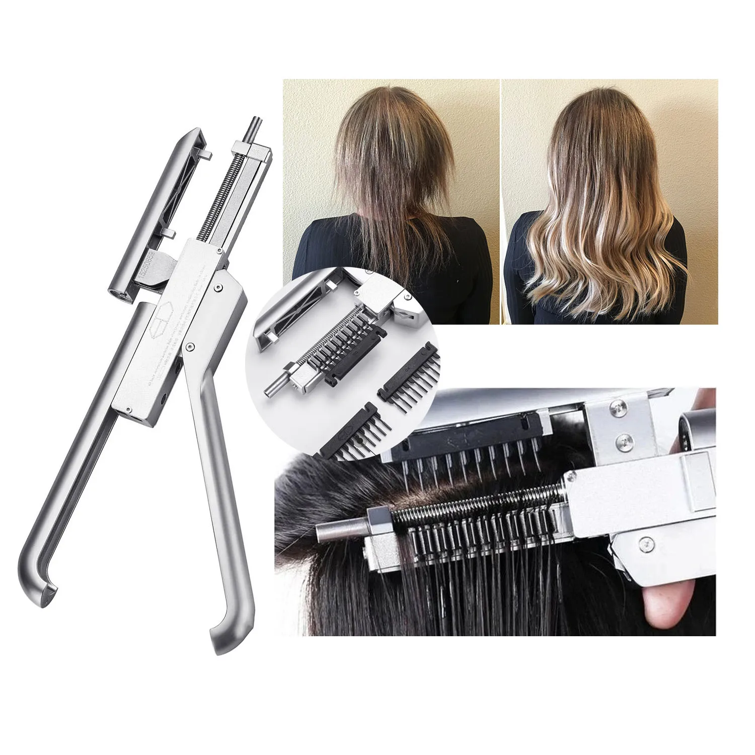 Original Manufacturer Factory Faster Natural Real Hair Extension 6D Hair Extensions Machine Kit