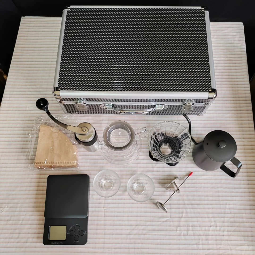 In stock Arabic Pour Over Kettle Kit Barista Tools Coffee Camping Bag Coffee and Tea Sets Coffee Dripper