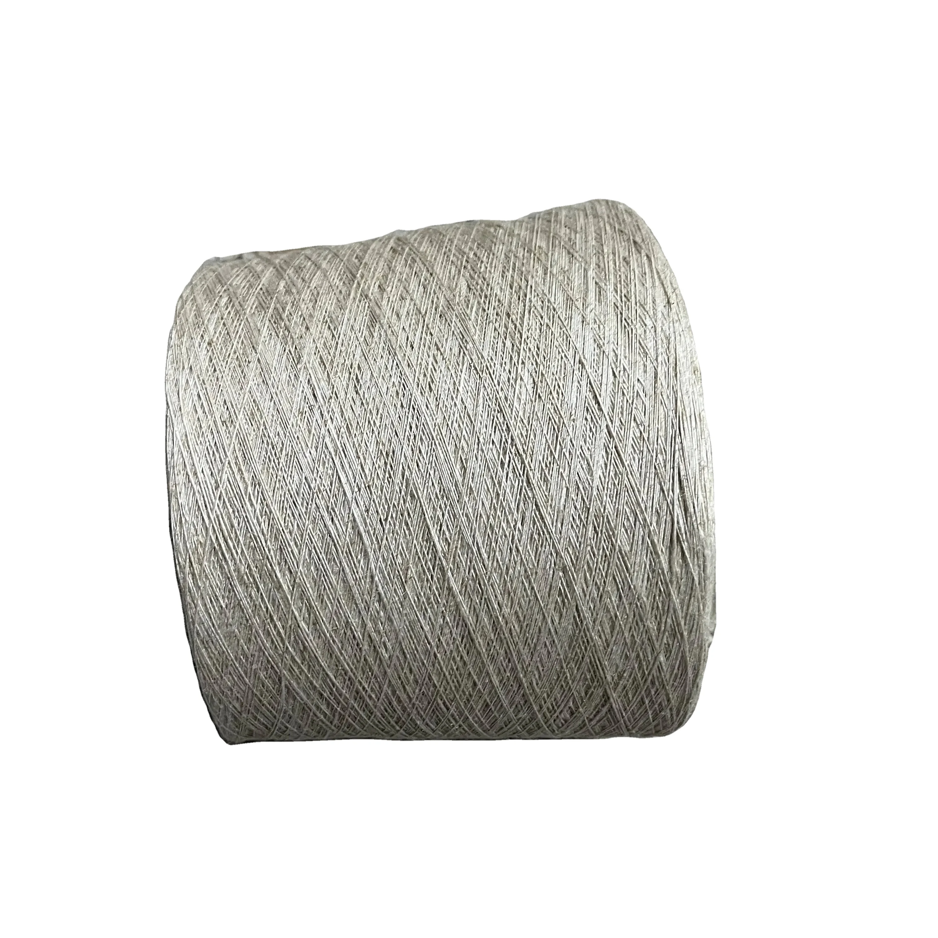 Ne 28/2 MVS Rabbit Hair Like Core Spun Yarn 50% Viscose 28% PBT 22% Nylon  use for sweater