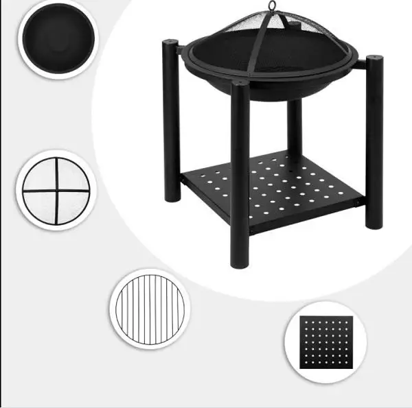 Modern Indoor Free-Standing Bioethanol Alcohol Fireplace Smokeless Living Room Floor Decorative Fire Pit