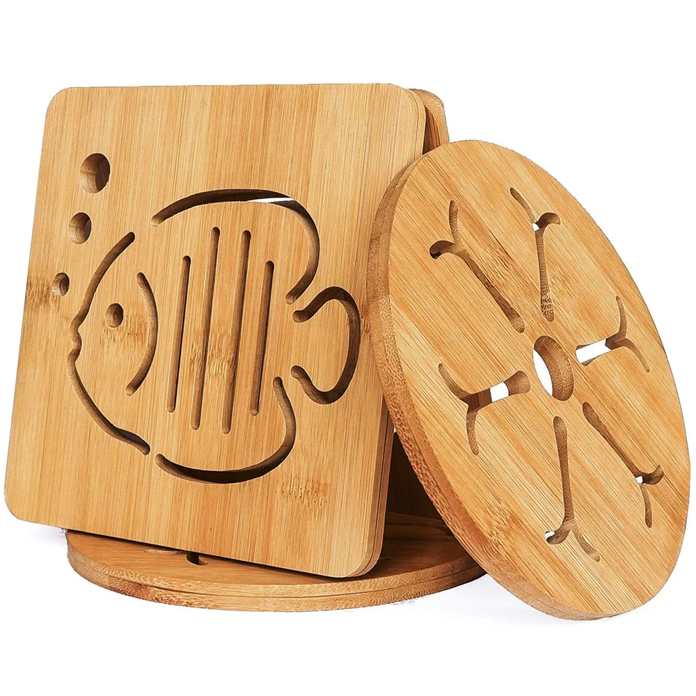 Custom sublimation kitchen dinning table place mats bamboo table mat