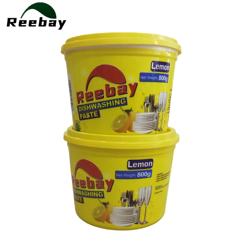 Reebay 200g 450g 800g lemon detergent dishwasher dishwashing paste dish washing cake paste made in China factory