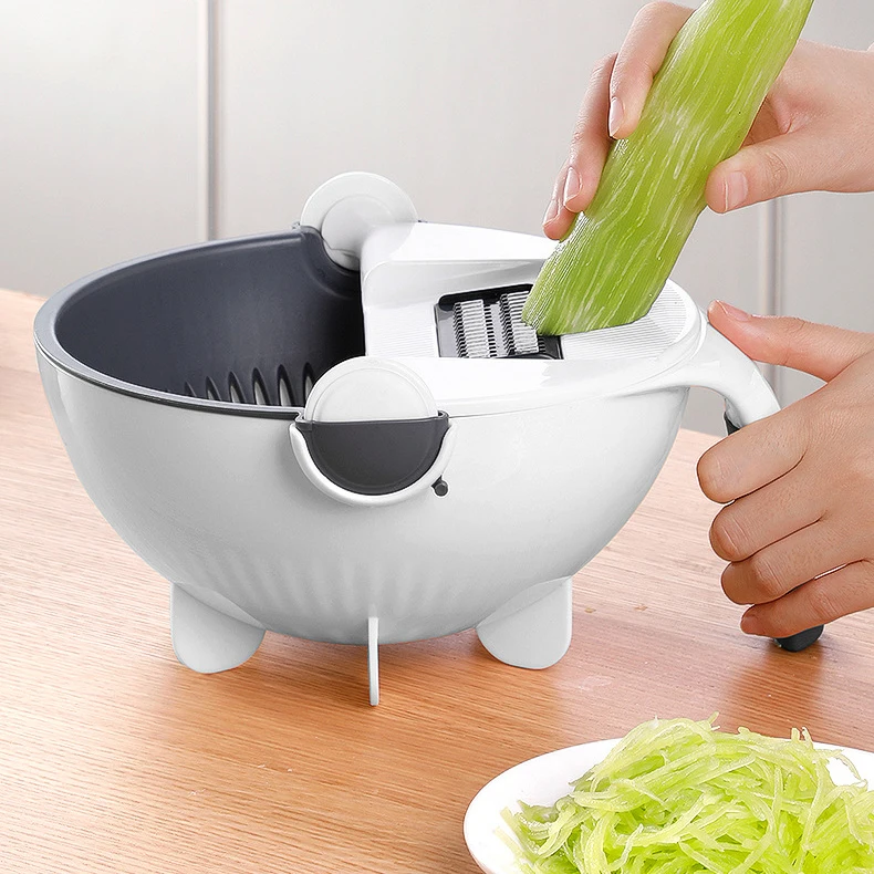 Wholesale Multifunction Kitchen Tools Vegetable Cutter Potato Cucumber Carrot Grater Vegetables Slicer with Drain Basket