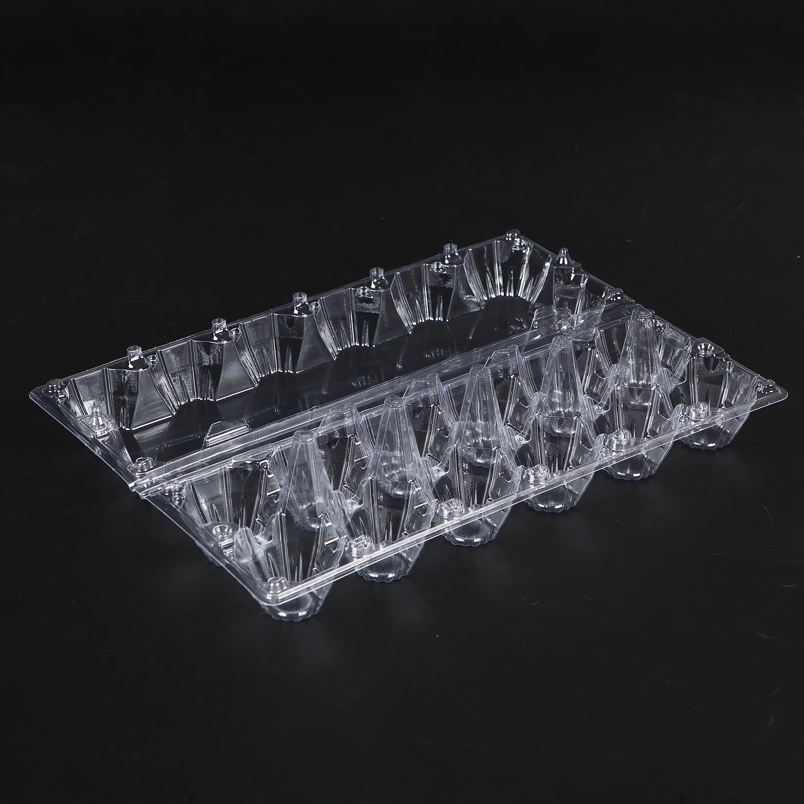 [Not Eggs Sale] Plastic 12 Cells in 2*6 Jumbo Chicken Eggs Carton in Wholesale Recyclable for Duck Eggs