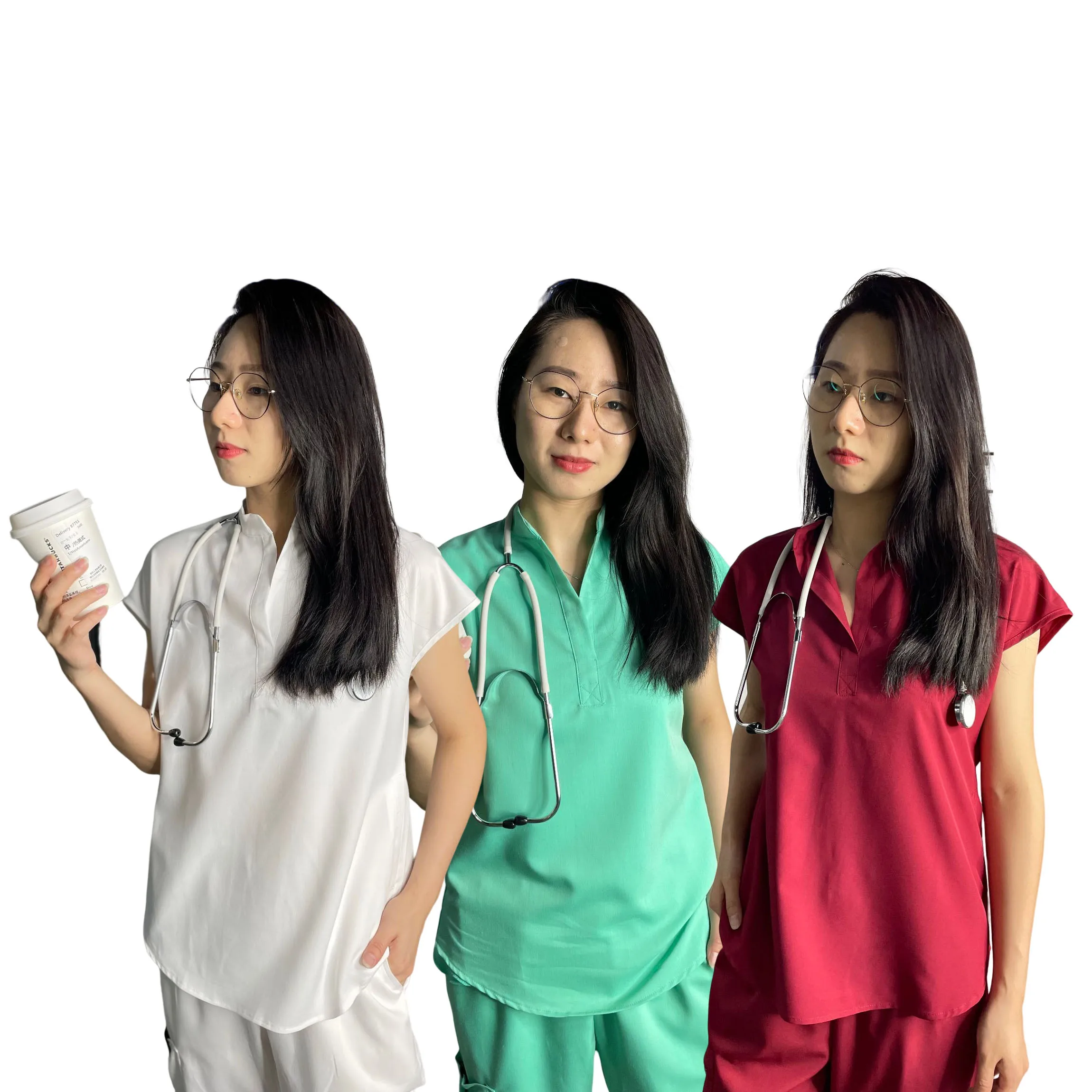 Customized Best Selling Spandex Top And Pants Medical Nursing Scrubs Uniforms Jogger Sets
