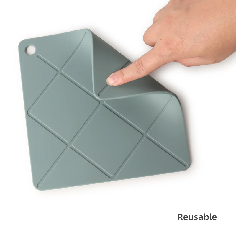 Silicone Trivet Mats square Silicone heat insulation pad customizable silicone mat