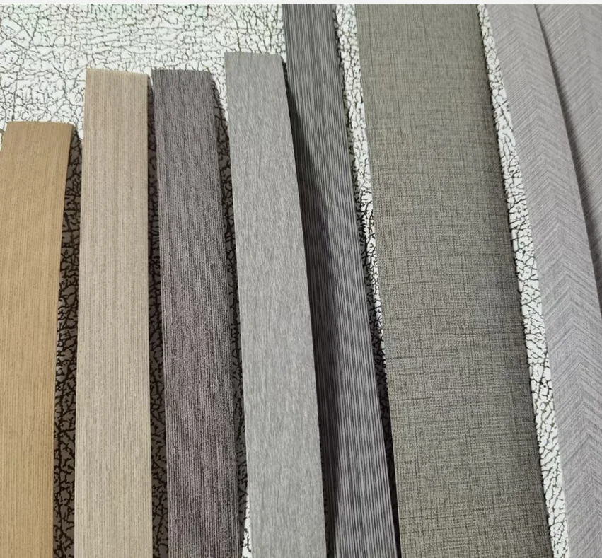 pvc edge banding wood grain furniture edging strips