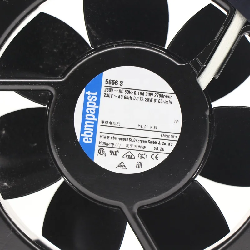 ebmpapst 5656S 135*135*38MM 220V 230V AC Full Metal High Temperature Electric Control Cabinet Axial Flow Cooling Fans