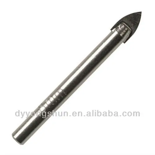Tungsten Carbide Hex or Straight Shank YG8C Tipped Glass Drill High Cost-Effective