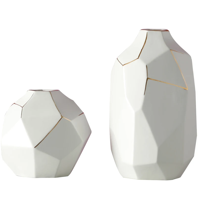 Wholesale Large Ceramic Fashion Vase Home Decorative Flower Vase Nordic Table Vase