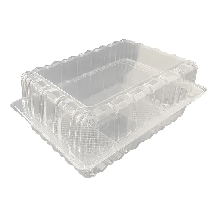 custom 250g 500g clear disposable apple fresh cut fruit mulberry  blister clamshell fruit plastic packing container