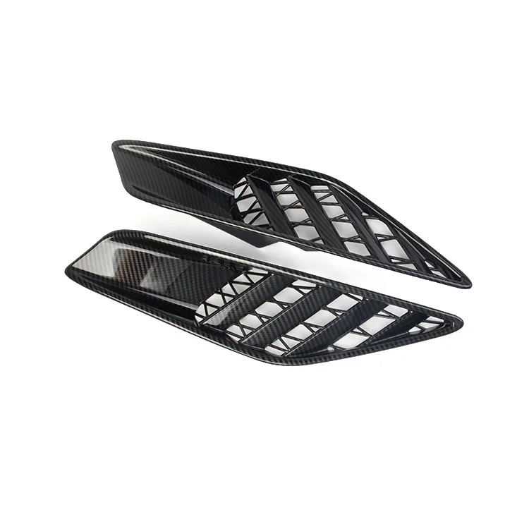 Carbon Fiber Look Cover Trims Rear Side Body Vent for 2014-2018 Corvette C7 car accessories