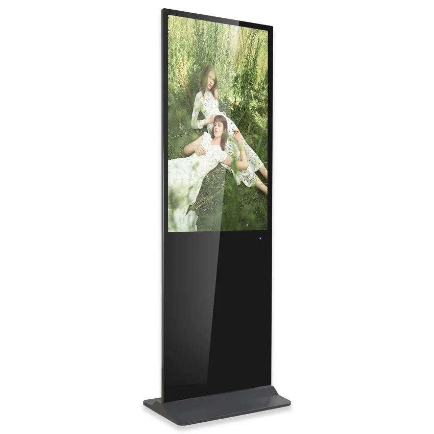43 inch touch screen kiosk vertical display infrared touch advertising display