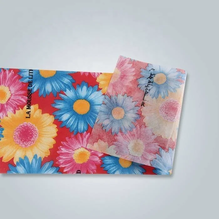 Fashion design printed adhesive non woven fabrics use for  storsge box
