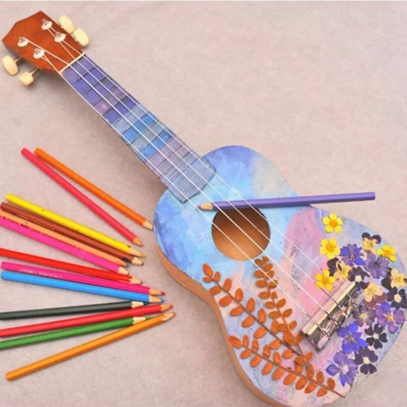 Wholesale high quality Cheap Guitars Musical Instruments Multi Color Cheap  ukulele 21 inch