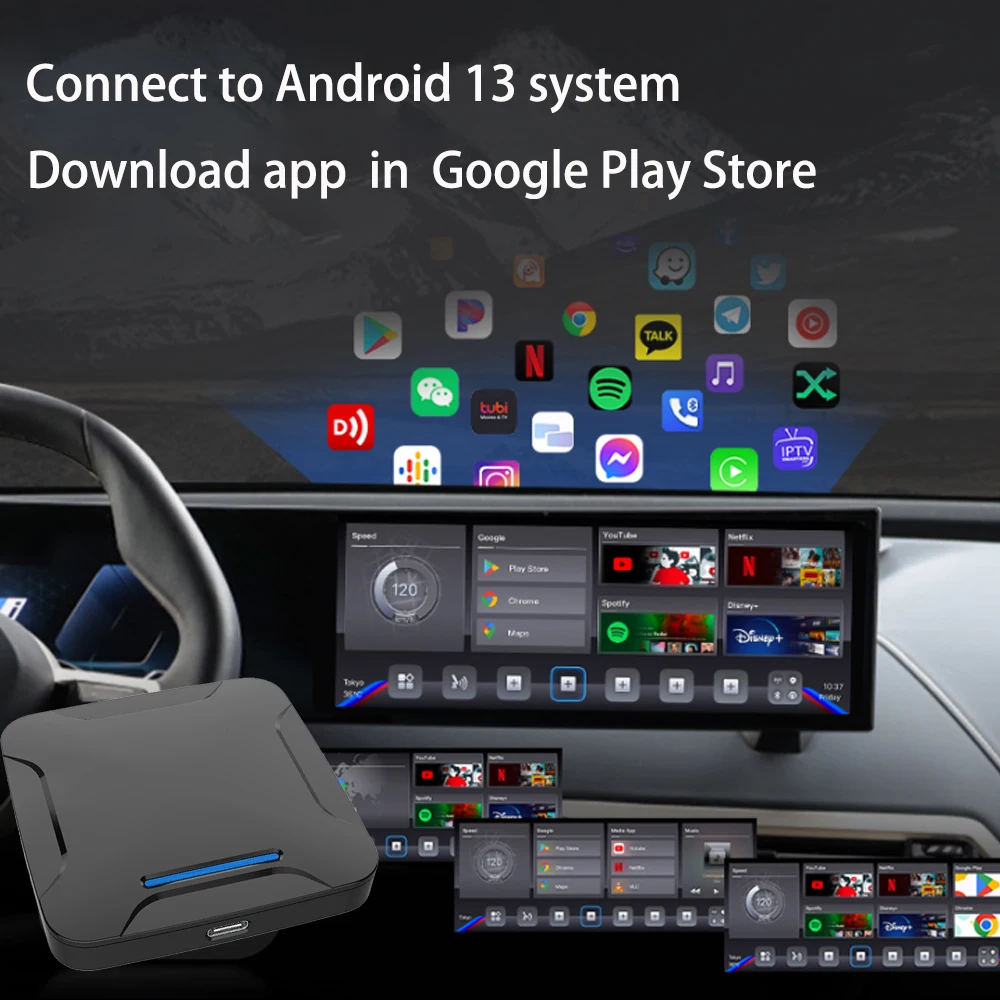 Android 13 Ai коробка для BMW MINI X4 X5 X6 X7 i3 ID6 ID7 ID8 Netflix Youtube Google Play магазин Smart Box Carplay