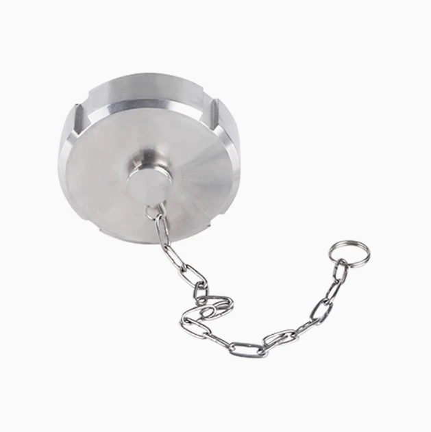 304 stainless steel SMS loose cap sanitary class round thread German standard DIN blind cap inner thread thread plug