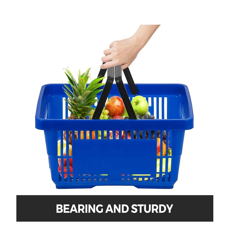 Popular Retail Plastic Hanging Shopping Basket with Handle