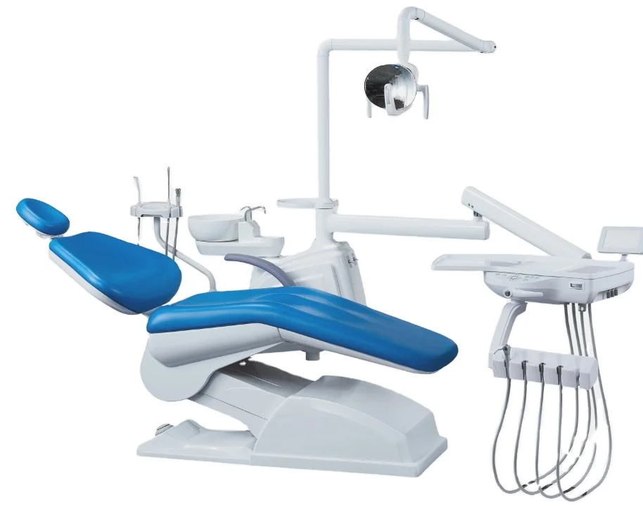 Дешевое стоматологическое кресло guangdong foshan economy китайское полностью Стоматологическое Кресло со светодиодным освещением устройство