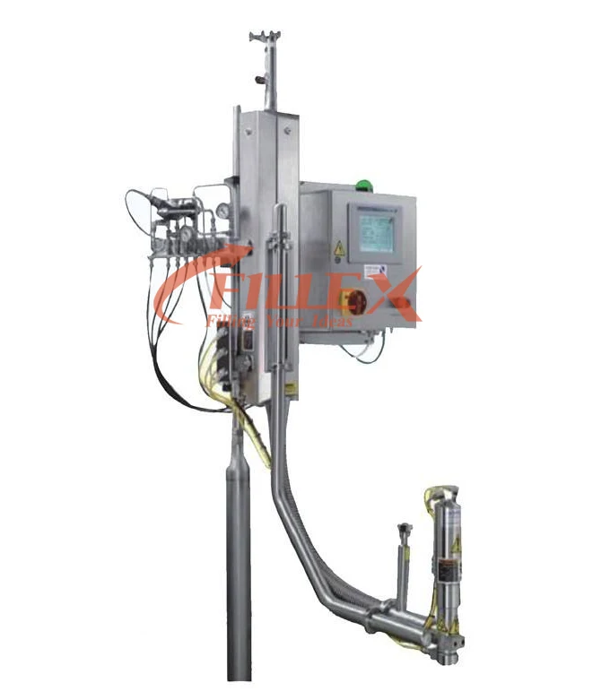 Liquid nitrogen doser for aluminum canning beer production line