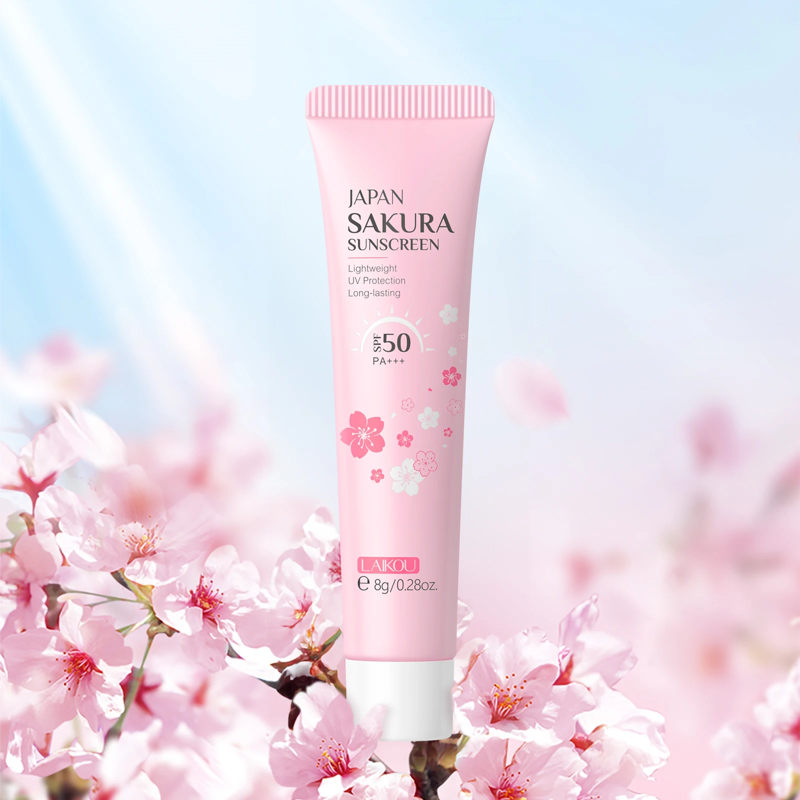 LK97950 8g LAIKOU japan sakura sunscreen whitening skin care sunscreen cream spf 50PA+++ waterproof sun block