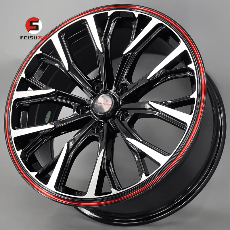 18 inch red lip car wheels alloy modify japan new design rims suit for camry civic vw swogen racing cars tires wheels