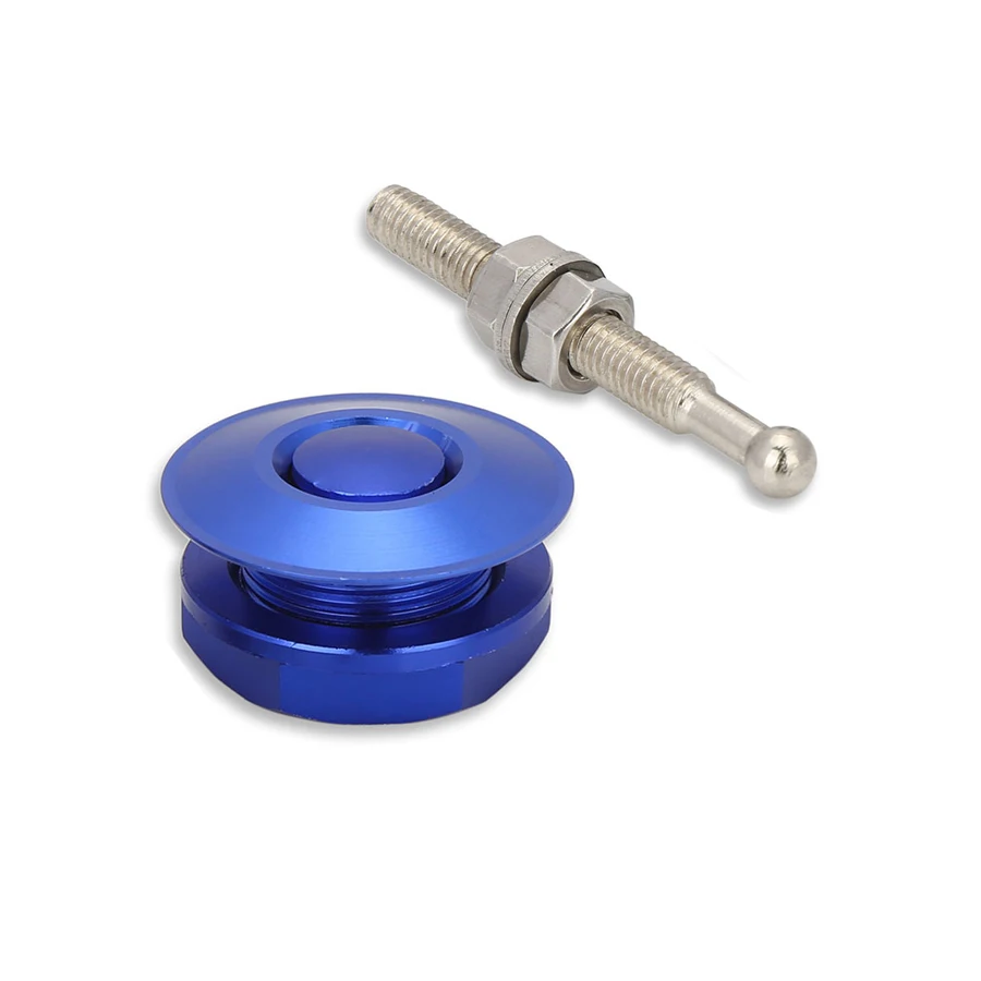 Aluminum Alloy Quick Release Latch DIY Bumper Release Push Button Universal Car Hood Pins Lock Clip for Hood Bumper