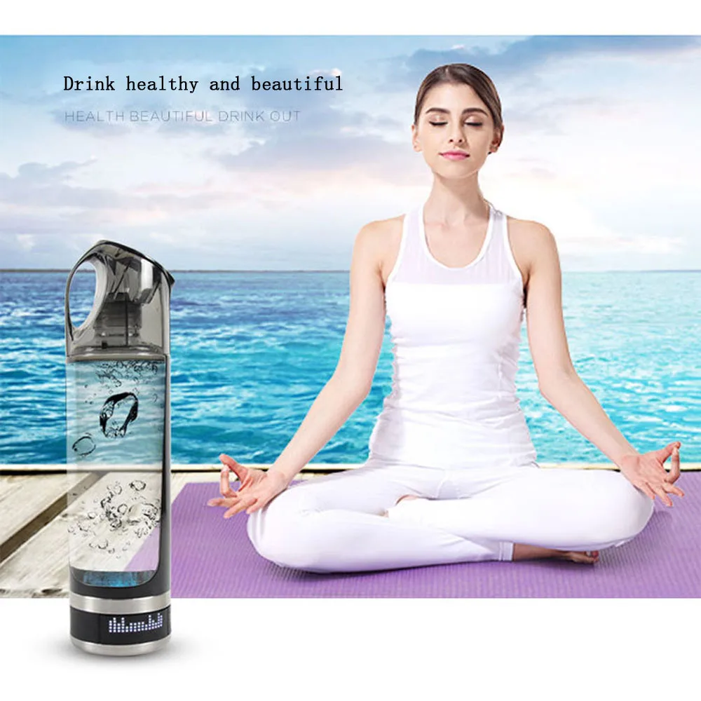 Hydrogen-rich Water Cup  Quantum Health Energy Hydrogen Water bottle Electrolytic Cup 500ml