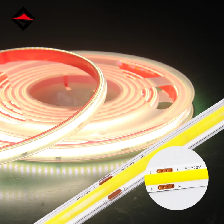 New style 110V 127V 230V 220V COB led strip light IP67 296leds driverless cob led strip