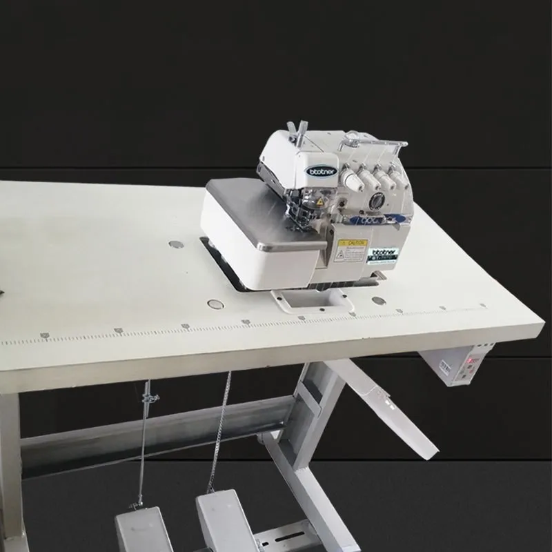 High quality low MOQ brother direct drive 4 threads overlock sewing machine for weaving and sewing