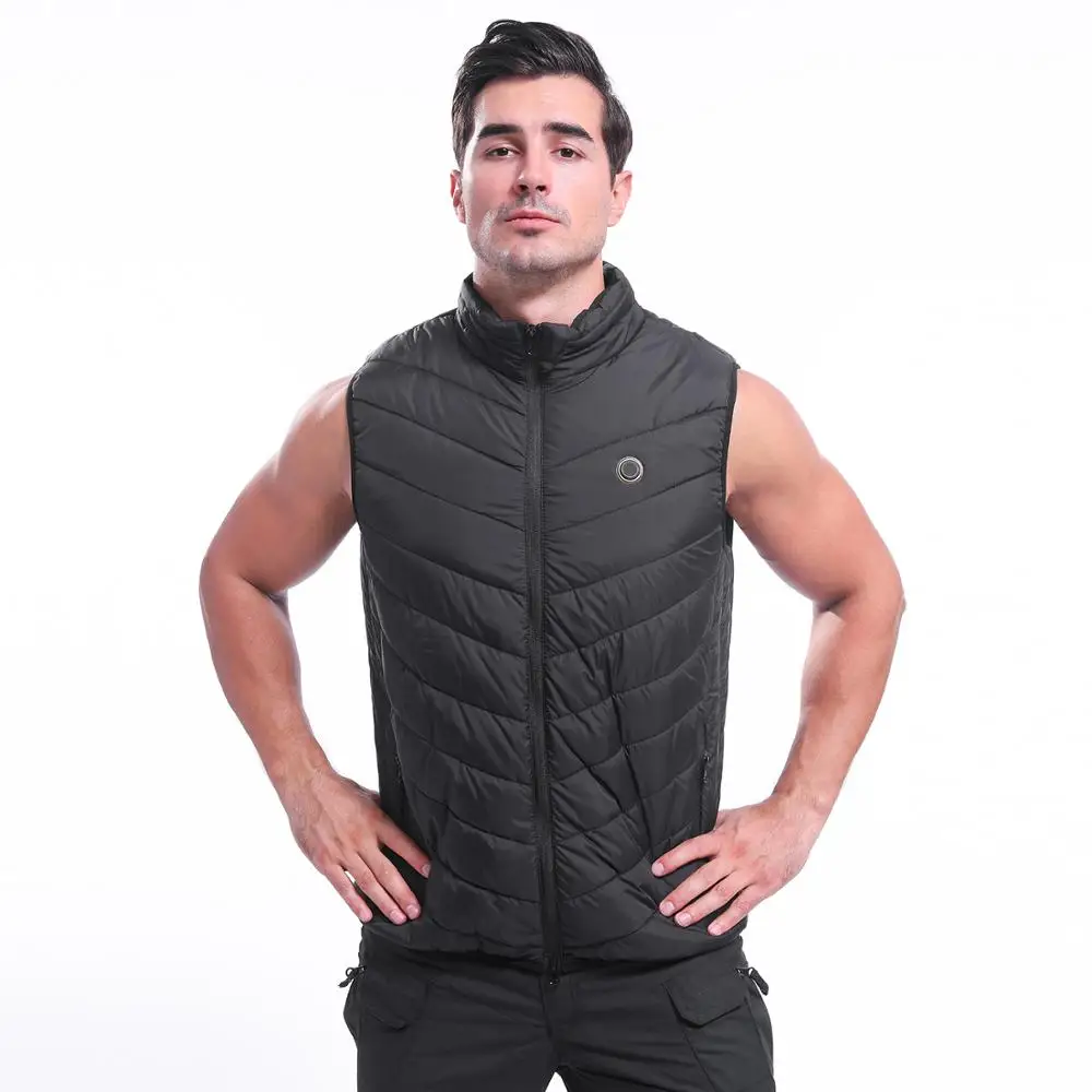 
Mens winter waterproof windproof USB Heated Vest Heated pad vest 
