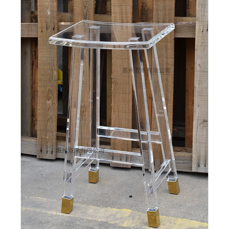 Transparent Acrylic Backless Bar Leisure bar Chair high stool