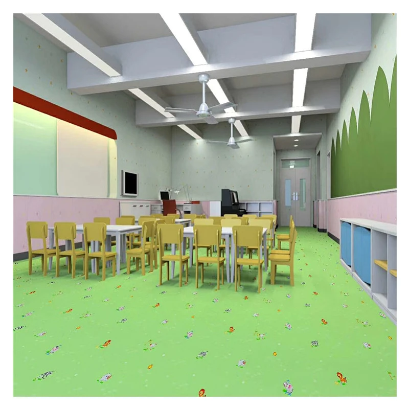 Non-slip Waterproof PVC Floor Leather Office Indoor Sport Ground Gym Hotel Workshop Hospital School Airport Aisle Stairs Bedroom