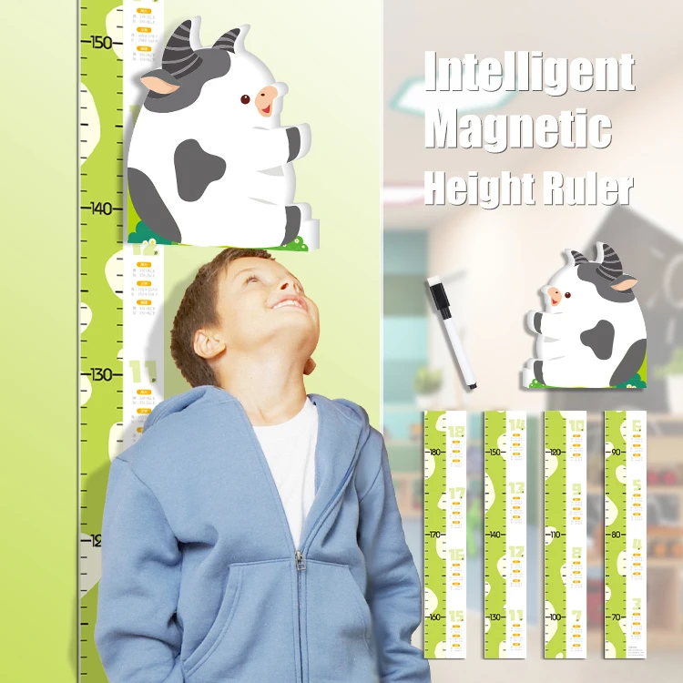 Height Measure Wall Stickers For Baby Rooms Height Measuring Wall Tape Removable Adhesive Backing Strip Durable Vinyl Material