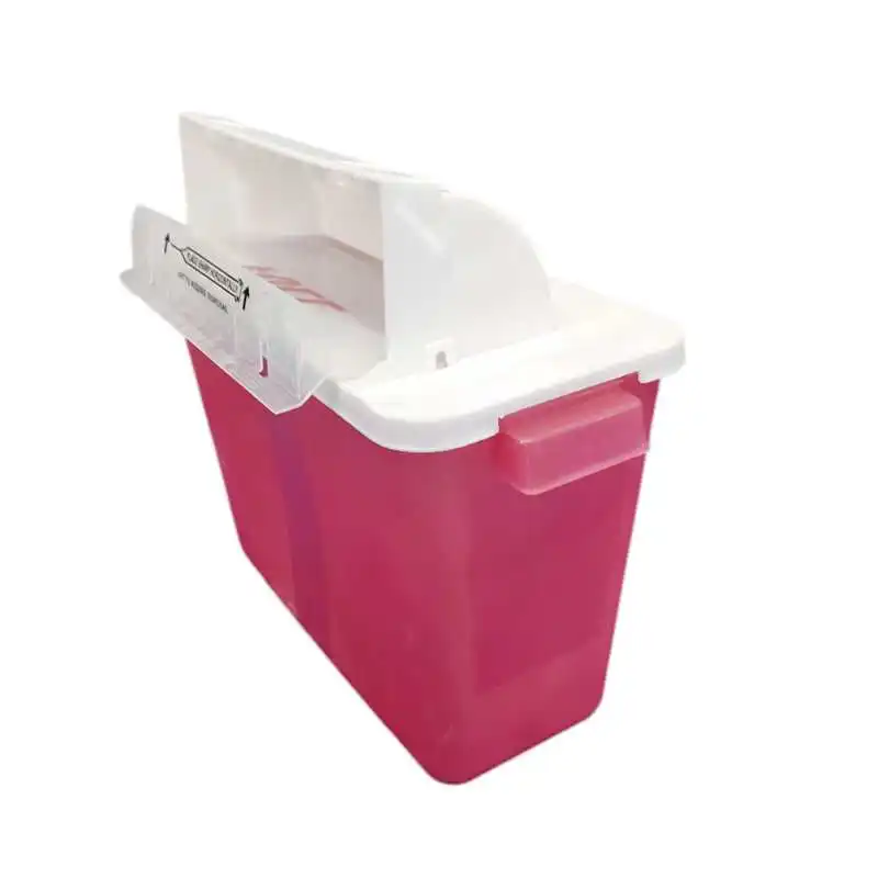 JCMED sharp container disposable 2 gallon  sharps disposal container bin for clinic use