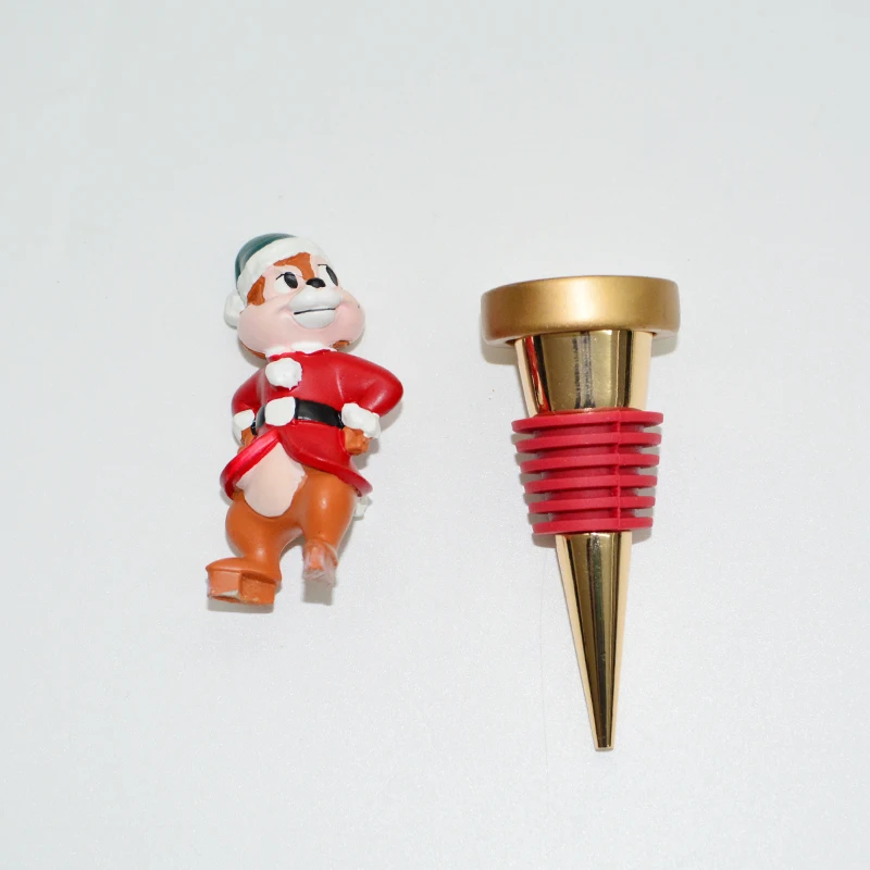Reusable Corks Wine Preserver Wine Saver Keep Fresh Wine Bottle Stopper with Resin Cartoon Decor